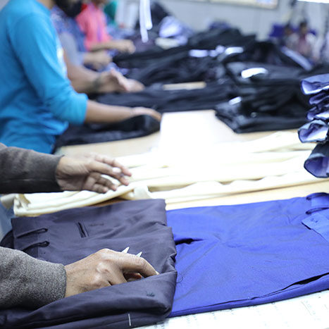 quality control audit in sewing for trouser
